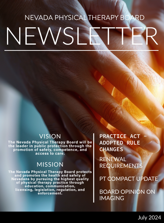 NV Physical Therapy Board   Ptboard Newsletter 